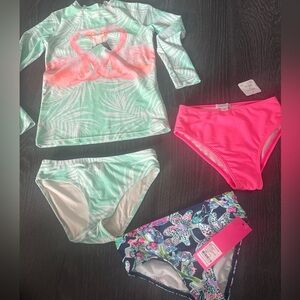 Girls Swim Set, Size 6, Shade Critters, Lilly Pulitzer and Flapdoodles